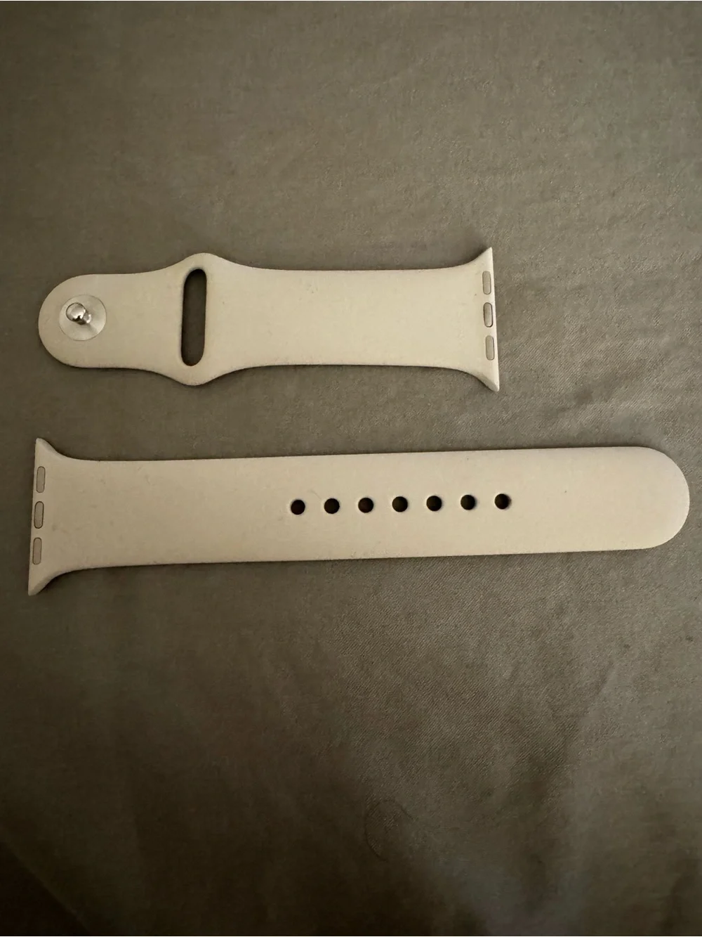 Silicone Watch Band - Light Beige Replacement Strap